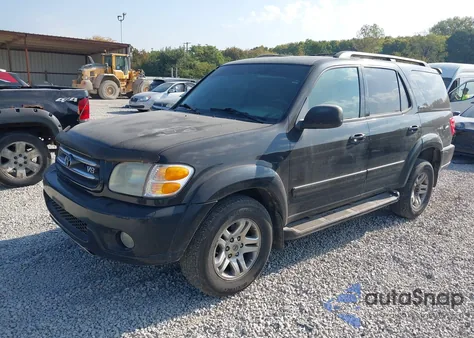 2004 Toyota Sequoia Limited V8 z USA, uszkodzony, nr VIN 5TDBT48A14S206757